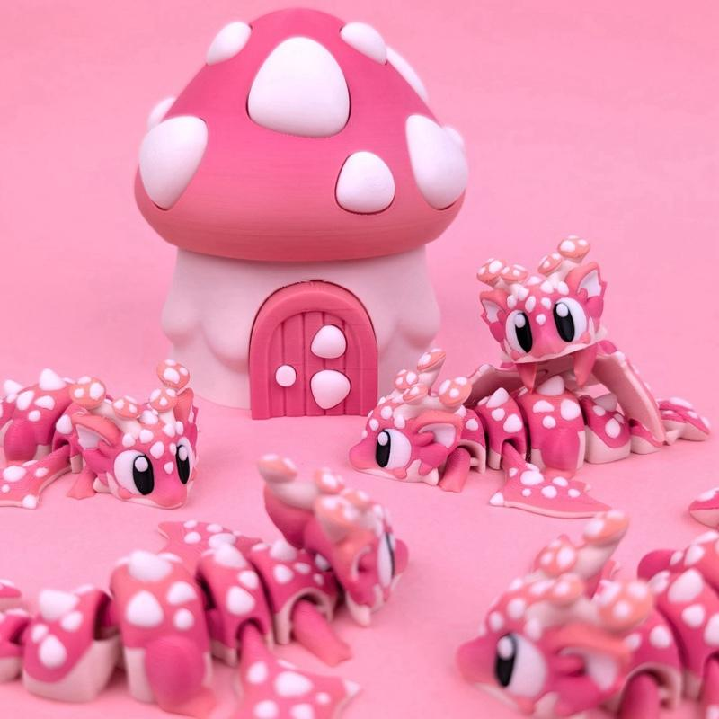Mushroom Dragon (3) with Egg