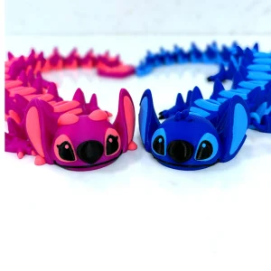 Blue & Pink Alien Dragon Pair