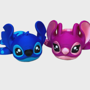 Blue and Pink Alien Turtle Duo