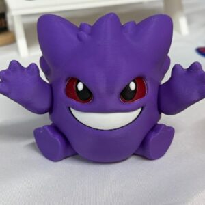 Purple Ghost Monster 3D Printed Figure