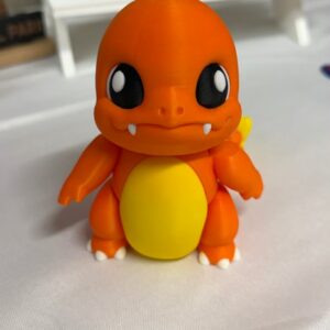 Fire Lizard Inspired 3D Printed Figure
